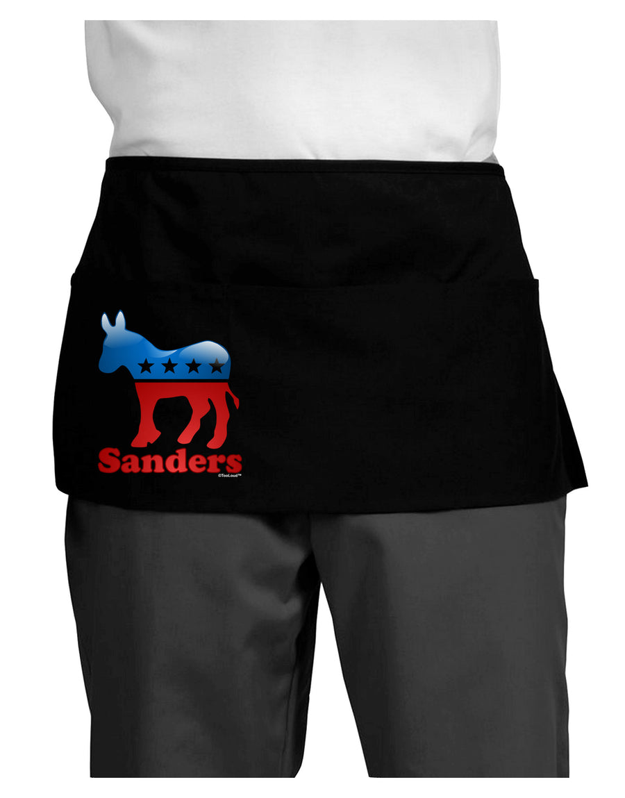 Sanders Bubble Symbol Dark Adult Mini Waist Apron, Server Apron-Mini Waist Apron-TooLoud-Black-One-Size-Davson Sales