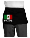 Mexican Pride - Mexican Flag Dark Adult Mini Waist Apron, Server Apron by TooLoud-Mini Waist Apron-TooLoud-Black-One-Size-Davson Sales