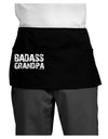 Badass Grandpa Dark Adult Mini Waist Apron, Server Apron by TooLoud-Mini Waist Apron-TooLoud-Black-One-Size-Davson Sales