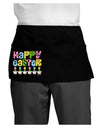 Happy Easter - Tulips Dark Adult Mini Waist Apron, Server Apron by TooLoud-Mini Waist Apron-TooLoud-Black-One-Size-Davson Sales