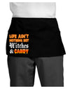 TooLoud Witches and Candy Color Dark Adult Mini Waist Apron, Server Apron-Mini Waist Apron-TooLoud-Black-One-Size-Davson Sales