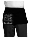 Let It Snow Falling Snowflakes - Christmas Dark Adult Mini Waist Apron, Server Apron-Mini Waist Apron-TooLoud-Black-One-Size-Davson Sales