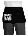 Badass Dad Dark Adult Mini Waist Apron, Server Apron by TooLoud-Bib Apron-TooLoud-Black-One-Size-Davson Sales