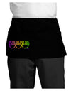 If You Can Read This I Need More Beads - Mardi Gras Dark Adult Mini Waist Apron, Server Apron by TooLoud-Mini Waist Apron-TooLoud-Black-One-Size-Davson Sales