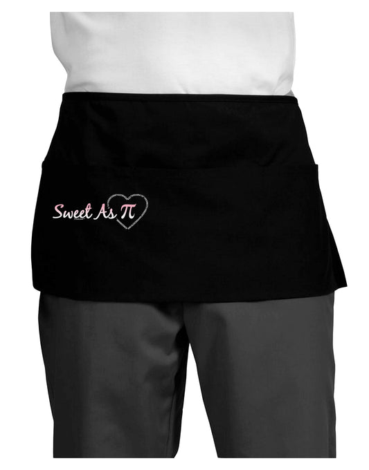 Sweet As Pi Dark Adult Mini Waist Apron, Server Apron-Mini Waist Apron-TooLoud-Black-One-Size-Davson Sales