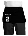 Reindeer Jersey - Blitzen 2 Dark Adult Mini Waist Apron, Server Apron-Mini Waist Apron-TooLoud-Black-One-Size-Davson Sales