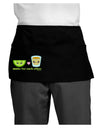 Cute Tequila Shot and Lime - Made For Each Other Dark Adult Mini Waist Apron, Server Apron by TooLoud-Mini Waist Apron-TooLoud-Black-One-Size-Davson Sales