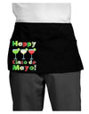 Margaritas - Mexican Flag Colors - Happy Cinco de Mayo Dark Adult Mini Waist Apron, Server Apron by TooLoud-Mini Waist Apron-TooLoud-Black-One-Size-Davson Sales