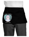 Personalized My First Christmas Snowbaby Girl Dark Adult Mini Waist Apron, Server Apron-Mini Waist Apron-TooLoud-Black-One-Size-Davson Sales