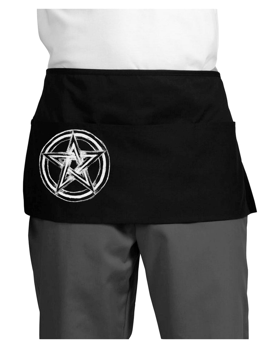 Pentacle Magick Witchcraft Star Dark Adult Mini Waist Apron, Server Apron-Mini Waist Apron-TooLoud-Black-One-Size-Davson Sales