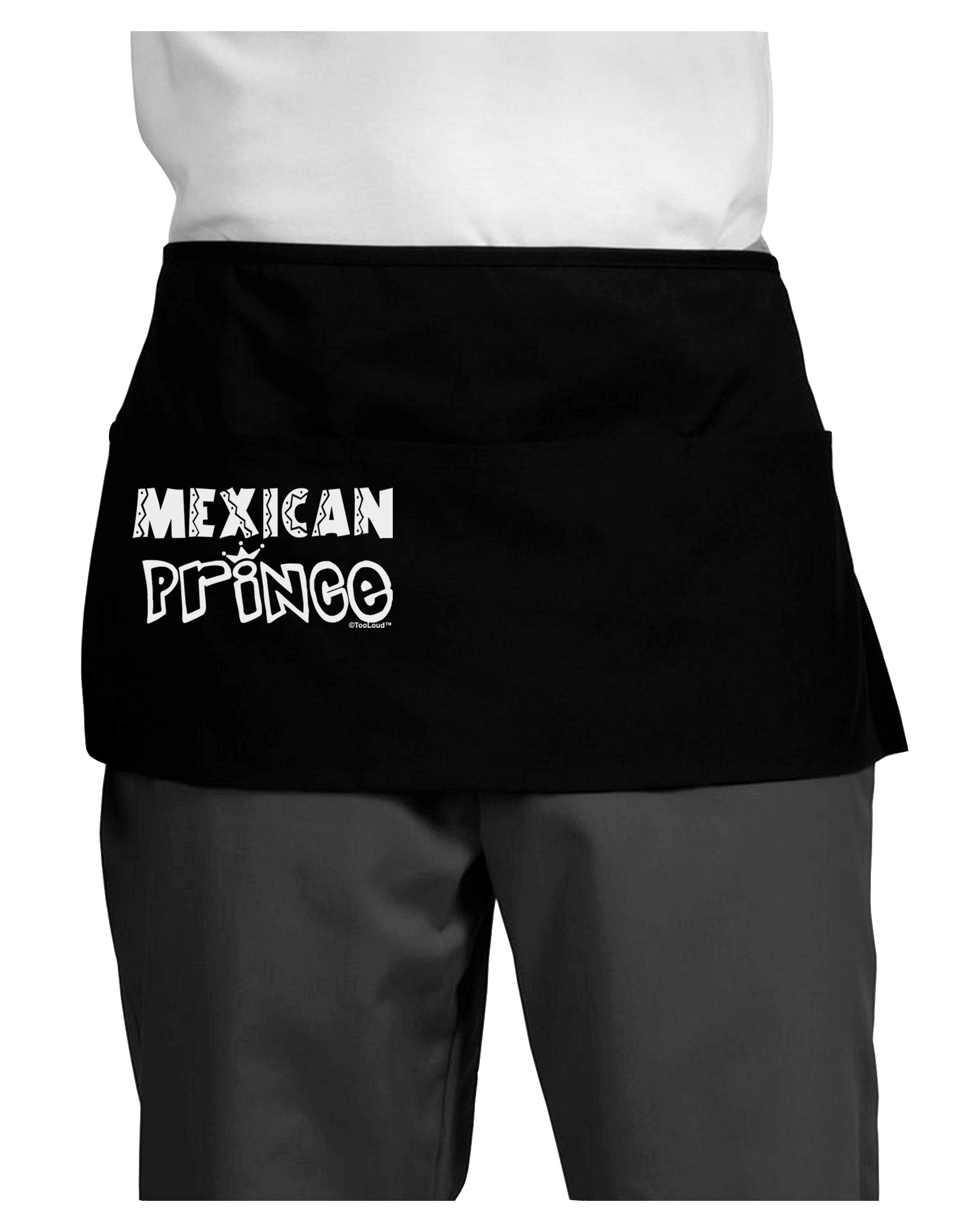 Mexican Prince - Cinco de Mayo Dark Adult Mini Waist Apron, Server Apron by TooLoud-Mini Waist Apron-TooLoud-Black-One-Size-Davson Sales