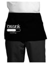 Drunk Loading Bar Dark Adult Mini Waist Apron, Server Apron by TooLoud-Mini Waist Apron-TooLoud-Black-One-Size-Davson Sales