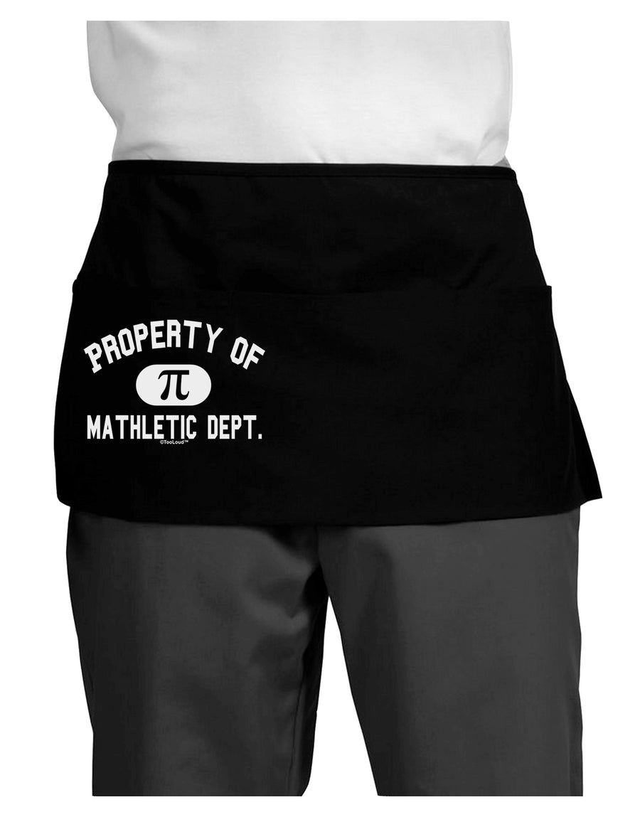 Mathletic Department Dark Adult Mini Waist Apron, Server Apron by TooLoud-Mini Waist Apron-TooLoud-Black-One-Size-Davson Sales