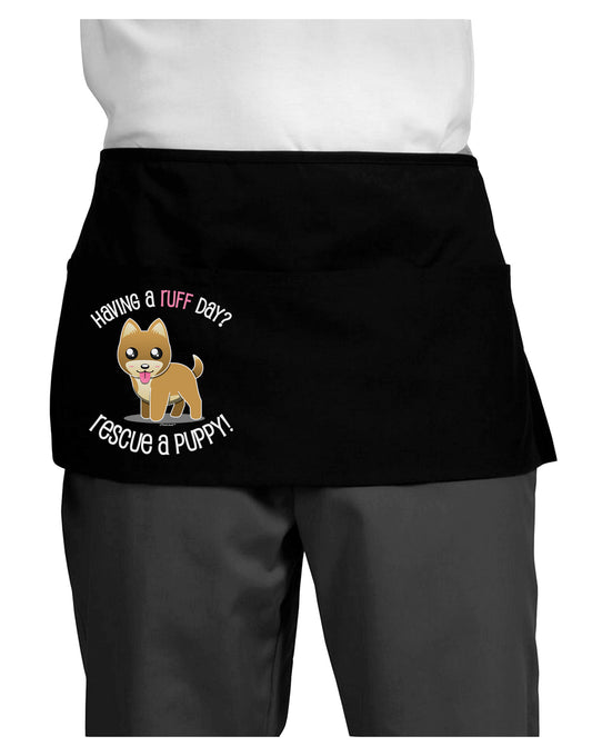 Rescue A Puppy Dark Adult Mini Waist Apron, Server Apron-Mini Waist Apron-TooLoud-Black-One-Size-Davson Sales