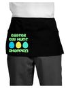 Easter Egg Hunt Champion - Blue and Green Dark Adult Mini Waist Apron, Server Apron by TooLoud-Mini Waist Apron-TooLoud-Black-One-Size-Davson Sales