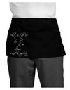 Salt in the Air Sand in My Hair - Mermaid Dark Adult Mini Waist Apron, Server Apron-Mini Waist Apron-TooLoud-Black-One-Size-Davson Sales