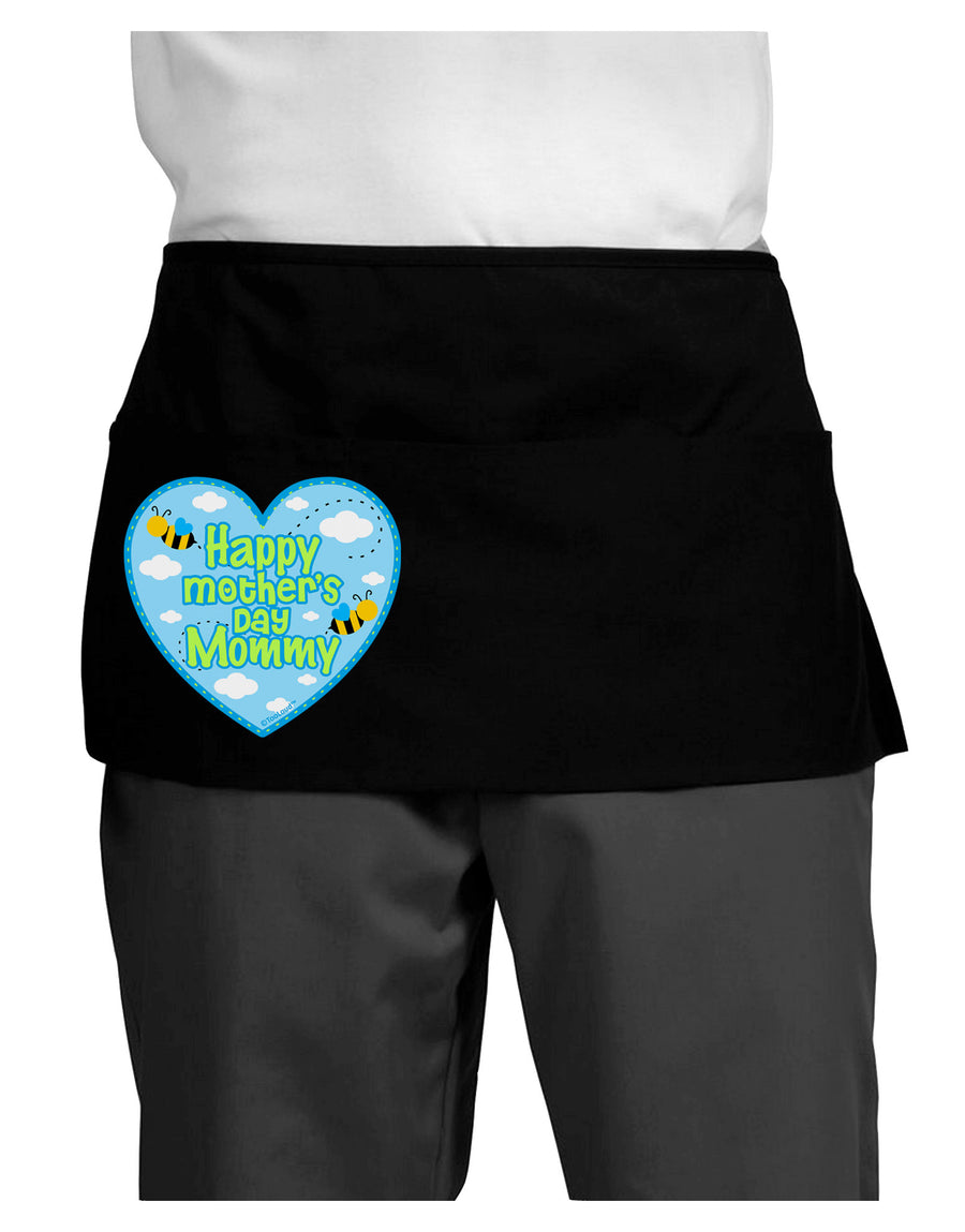 Happy Mother's Day Mommy - Blue Dark Adult Mini Waist Apron, Server Apron by TooLoud-Mini Waist Apron-TooLoud-Black-One-Size-Davson Sales