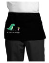 My T-Rex Ate Your Stick Family - Color Dark Adult Mini Waist Apron, Server Apron by TooLoud-Mini Waist Apron-TooLoud-Black-One-Size-Davson Sales