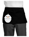 Cute Hatching Chick - White Dark Adult Mini Waist Apron, Server Apron by TooLoud-Mini Waist Apron-TooLoud-Black-One-Size-Davson Sales