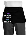 I Heart Boys That Heart EDM Dark Adult Mini Waist Apron, Server Apron-Mini Waist Apron-TooLoud-Black-One-Size-Davson Sales