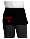 Tu Eres La Llave De Mi Corazon Dark Adult Mini Waist Apron, Server Apron by TooLoud-Mini Waist Apron-TooLoud-Black-One-Size-Davson Sales