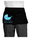 It's a Boy - Baby Boy Carriage Dark Adult Mini Waist Apron, Server Apron-Mini Waist Apron-TooLoud-Black-One-Size-Davson Sales