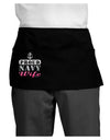 Proud Navy Wife Dark Adult Mini Waist Apron, Server Apron-Mini Waist Apron-TooLoud-Black-One-Size-Davson Sales