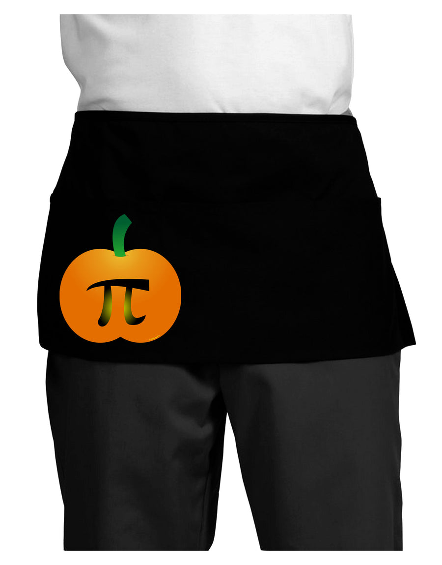 Pumpkin Pi Pumpkin Pie Thanksgiving Dark Adult Mini Waist Apron, Server Apron-Mini Waist Apron-TooLoud-Black-One-Size-Davson Sales