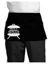 Grill Skills Grill Design Dark Adult Mini Waist Apron, Server Apron by TooLoud-Mini Waist Apron-TooLoud-Black-One-Size-Davson Sales