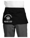 Zombie Outbreak Relief Unit - Marijuana Dark Adult Mini Waist Apron, Server Apron-Mini Waist Apron-TooLoud-Black-One-Size-Davson Sales