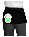 Cute Bunny with Floppy Ears - Green Dark Adult Mini Waist Apron, Server Apron by TooLoud-Mini Waist Apron-TooLoud-Black-One-Size-Davson Sales