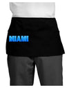 Miami Ocean Bubbles Dark Adult Mini Waist Apron, Server Apron by TooLoud-Mini Waist Apron-TooLoud-Black-One-Size-Davson Sales