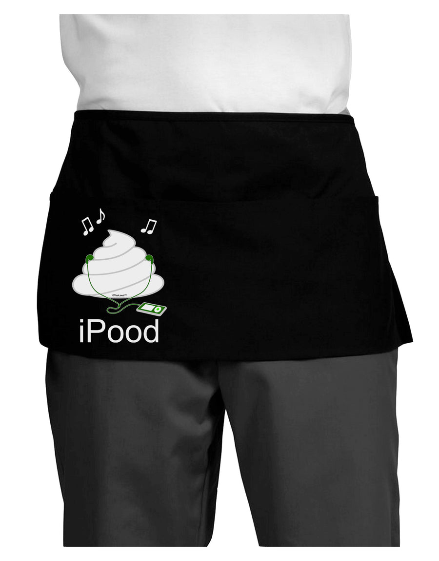 iPood Dark Adult Mini Waist Apron, Server Apron-Mini Waist Apron-TooLoud-Black-One-Size-Davson Sales