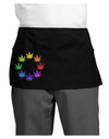 Rainbow Pot - Marijuana Leaf Dark Adult Mini Waist Apron, Server Apron-Mini Waist Apron-TooLoud-Black-One-Size-Davson Sales