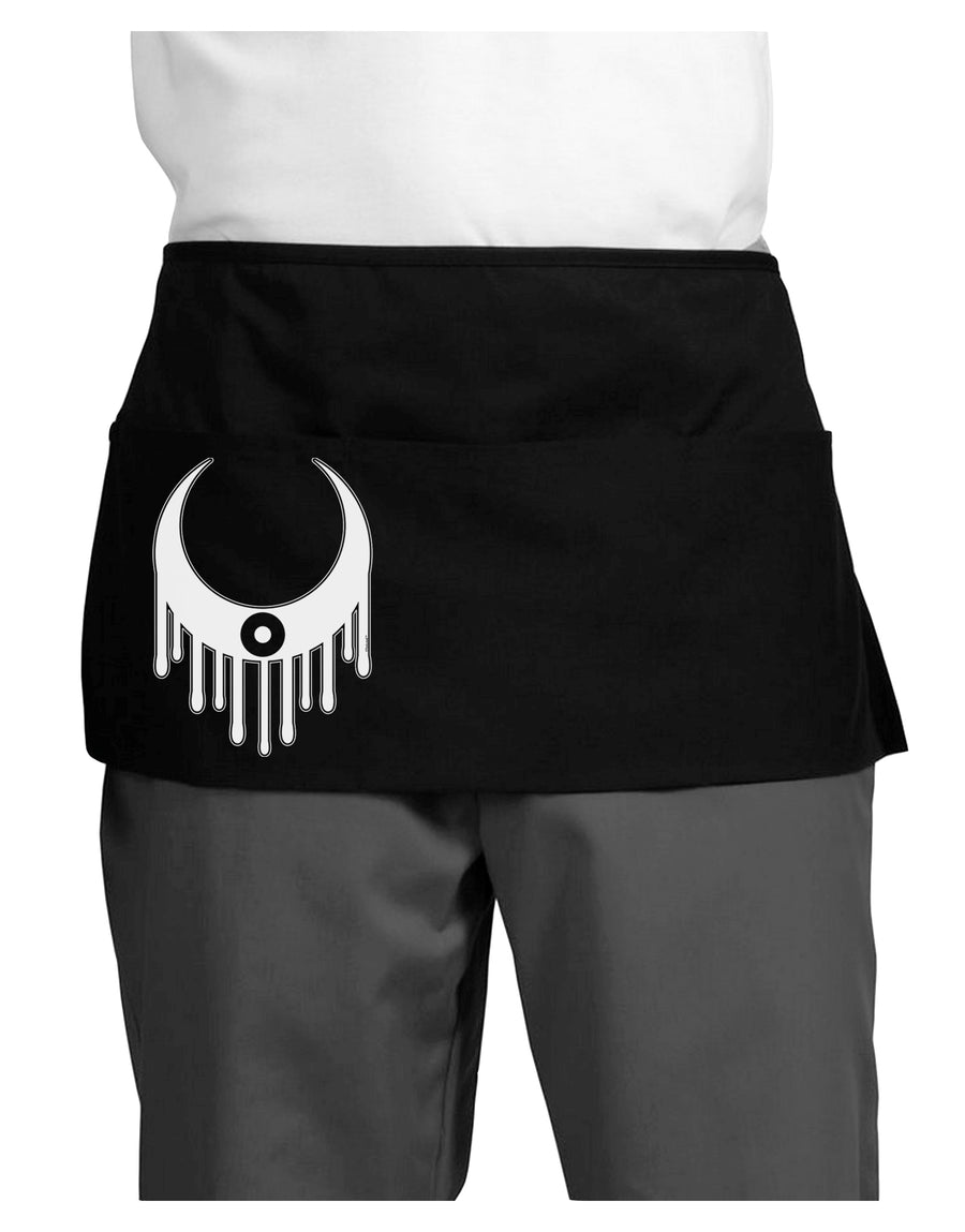 Weeping Crescent Eye - Halloween Dark Adult Mini Waist Apron, Server Apron-Mini Waist Apron-TooLoud-Black-One-Size-Davson Sales