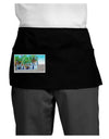 Palm Springs Watercolor Dark Adult Mini Waist Apron, Server Apron-Mini Waist Apron-TooLoud-Black-One-Size-Davson Sales