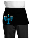 Hanukkah Menorah Dark Adult Mini Waist Apron, Server Apron-Mini Waist Apron-TooLoud-Black-One-Size-Davson Sales