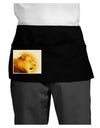 Lion Watercolor 3 Dark Adult Mini Waist Apron, Server Apron-Mini Waist Apron-TooLoud-Black-One-Size-Davson Sales