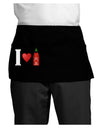 I Heart Sriracha Design Dark Adult Mini Waist Apron, Server Apron by TooLoud-Mini Waist Apron-TooLoud-Black-One-Size-Davson Sales