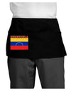 Venezuela Flag Dark Adult Mini Waist Apron, Server Apron-Mini Waist Apron-TooLoud-Black-One-Size-Davson Sales