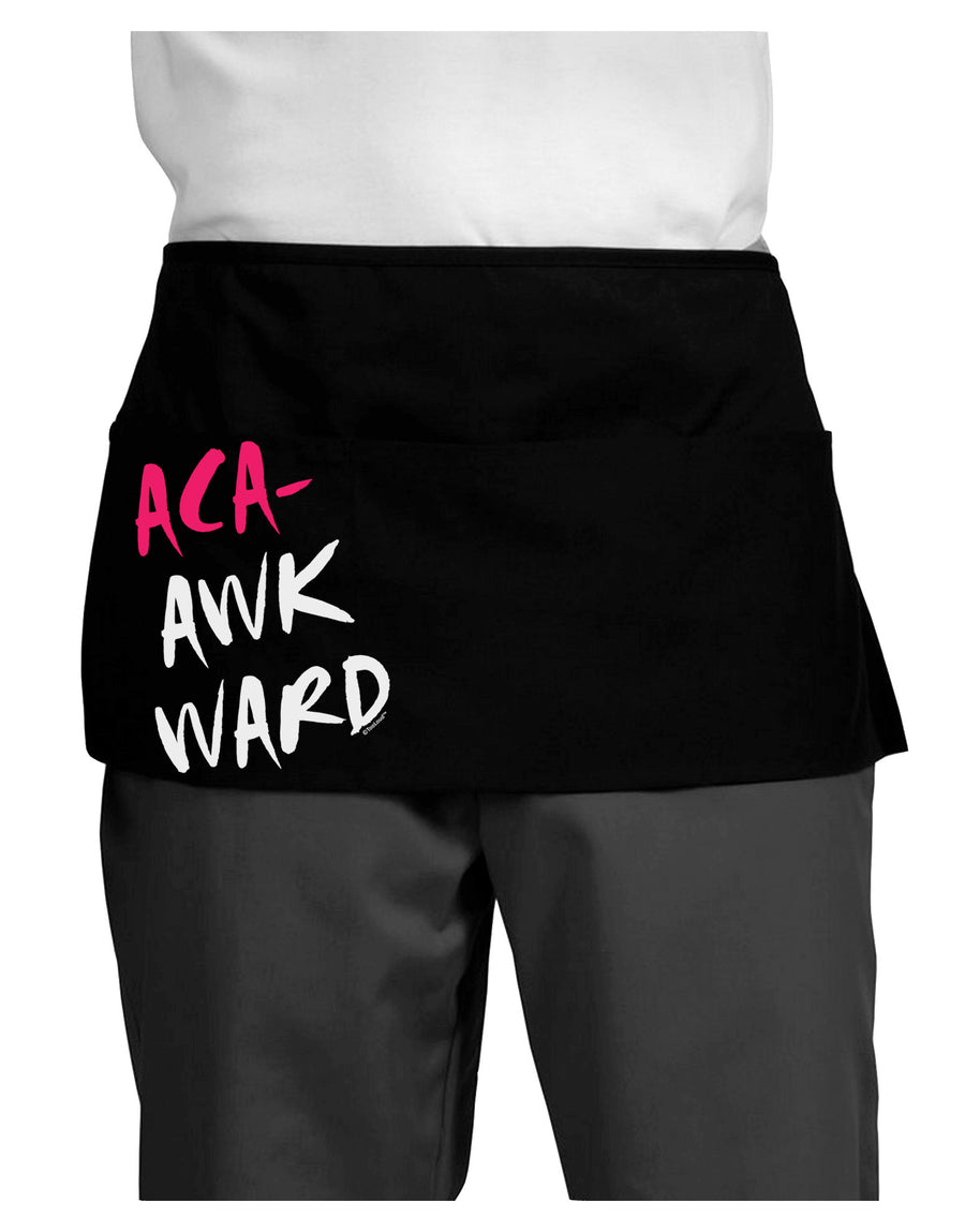 Aca-Awkward Dark Adult Mini Waist Apron, Server Apron-Mini Waist Apron-TooLoud-Black-One-Size-Davson Sales