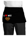 I Heart My - Cute Chocolate Labrador Retriever Dog Dark Adult Mini Waist Apron, Server Apron by TooLoud-Mini Waist Apron-TooLoud-Black-One-Size-Davson Sales