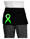 Lyme Disease Awareness Ribbon - Lime Green Dark Adult Mini Waist Apron, Server Apron-Mini Waist Apron-TooLoud-Black-One-Size-Davson Sales