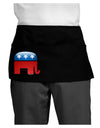 Republican Bubble Symbol Dark Adult Mini Waist Apron, Server Apron-Mini Waist Apron-TooLoud-Black-One-Size-Davson Sales