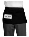 South Dakota - United States Shape Dark Adult Mini Waist Apron, Server Apron by TooLoud-Mini Waist Apron-TooLoud-Black-One-Size-Davson Sales