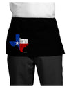 State of Texas Flag Design - Distressed Dark Adult Mini Waist Apron, Server Apron-Mini Waist Apron-TooLoud-Black-One-Size-Davson Sales
