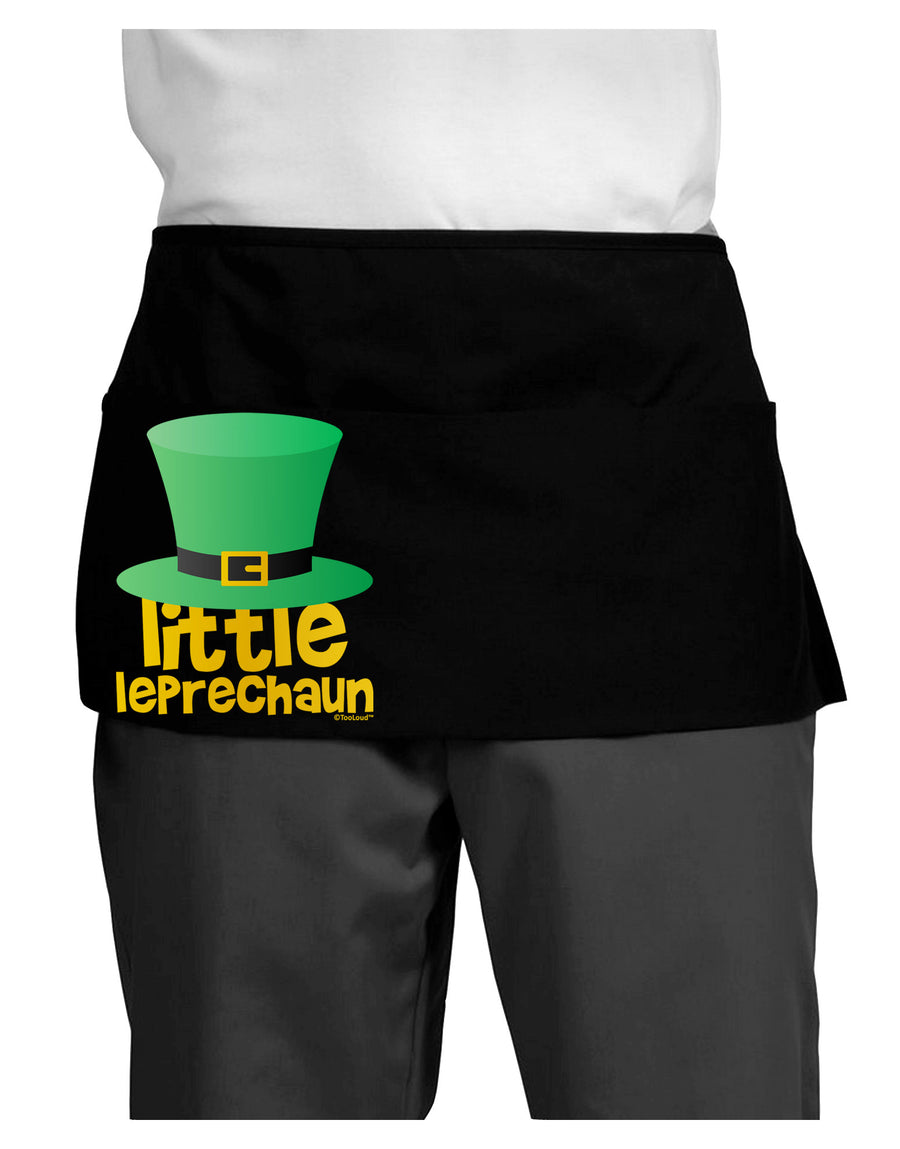 Little Leprechaun - St. Patrick's Day Dark Adult Mini Waist Apron, Server Apron by TooLoud-Mini Waist Apron-TooLoud-Black-One-Size-Davson Sales