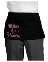 Mother of a Princess - Matching Mom and Daughter Design Dark Adult Mini Waist Apron, Server Apron by TooLoud-Mini Waist Apron-TooLoud-Black-One-Size-Davson Sales