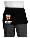 Kawaii Queen Queen Bee Dark Adult Mini Waist Apron, Server Apron-Mini Waist Apron-TooLoud-Black-One-Size-Davson Sales