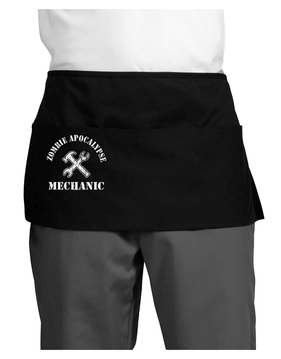 Zombie Apocalypse Group Role Mechanic Dark Adult Mini Waist Apron, Server Apron-Mini Waist Apron-TooLoud-Black-One-Size-Davson Sales